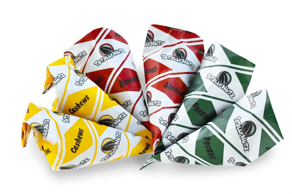 multi-pack cinnamon glazed almonds, suite food option, ribbon cutting snack, fun snack, ball game snack, company picnic snack