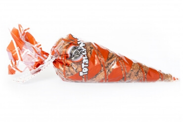 16 oz bag of freshly roasted cinnamon glazed pecans in a totally nutz poly bag